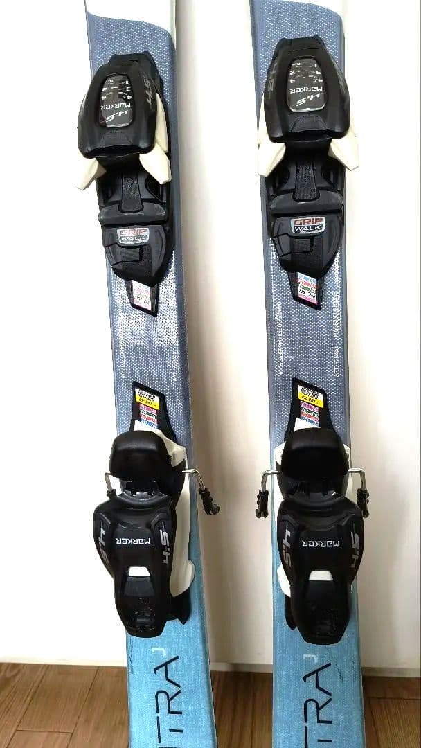 (もん) ノルディカジュニア用スキー120㌢ ストック85㌢付