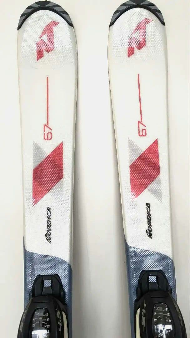 (もん) ノルディカジュニア用スキー120㌢ ストック85㌢付