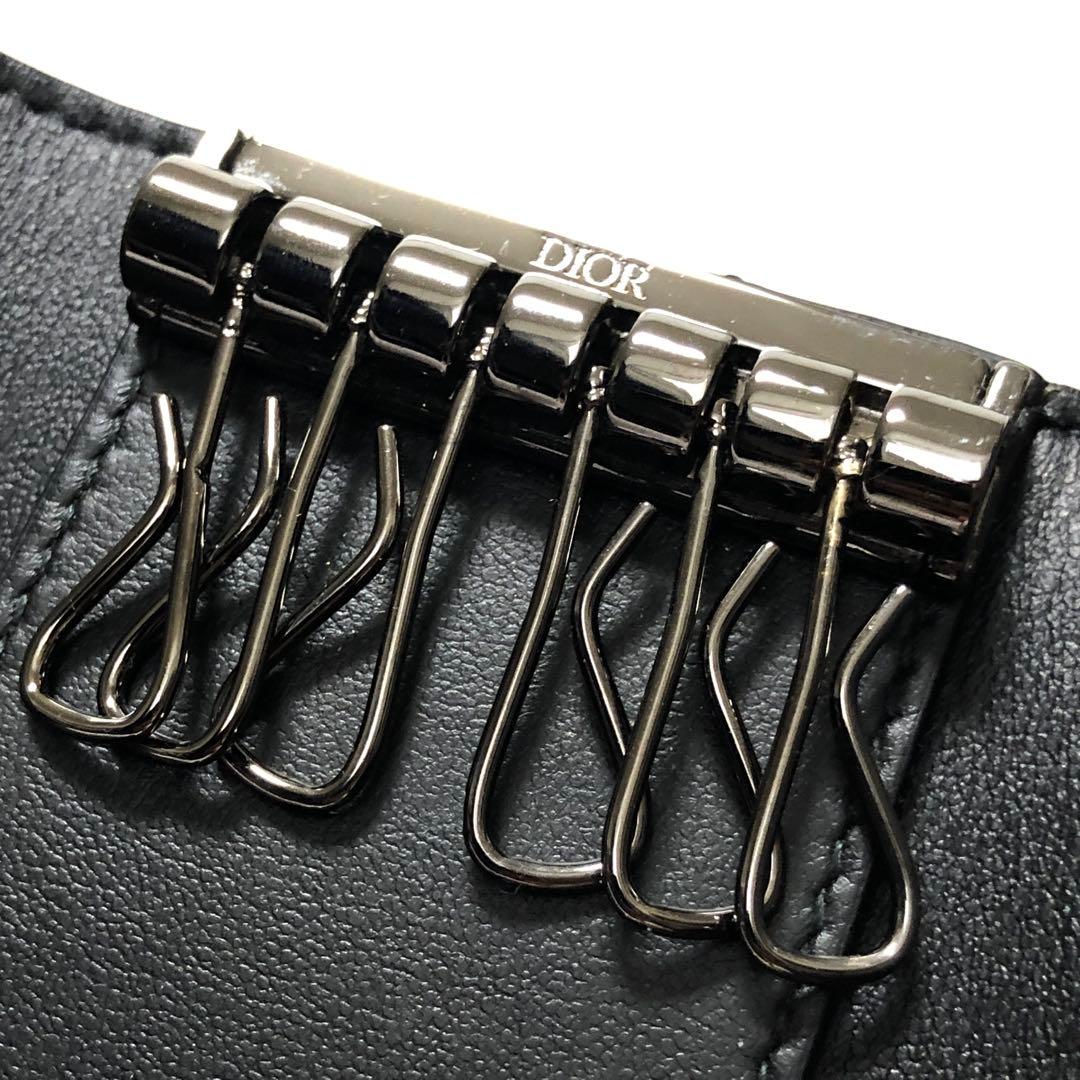 ほぼ未使用　ディオール　キーケース　オブリーク　トロッター　ロゴ金具　箱付⭕️