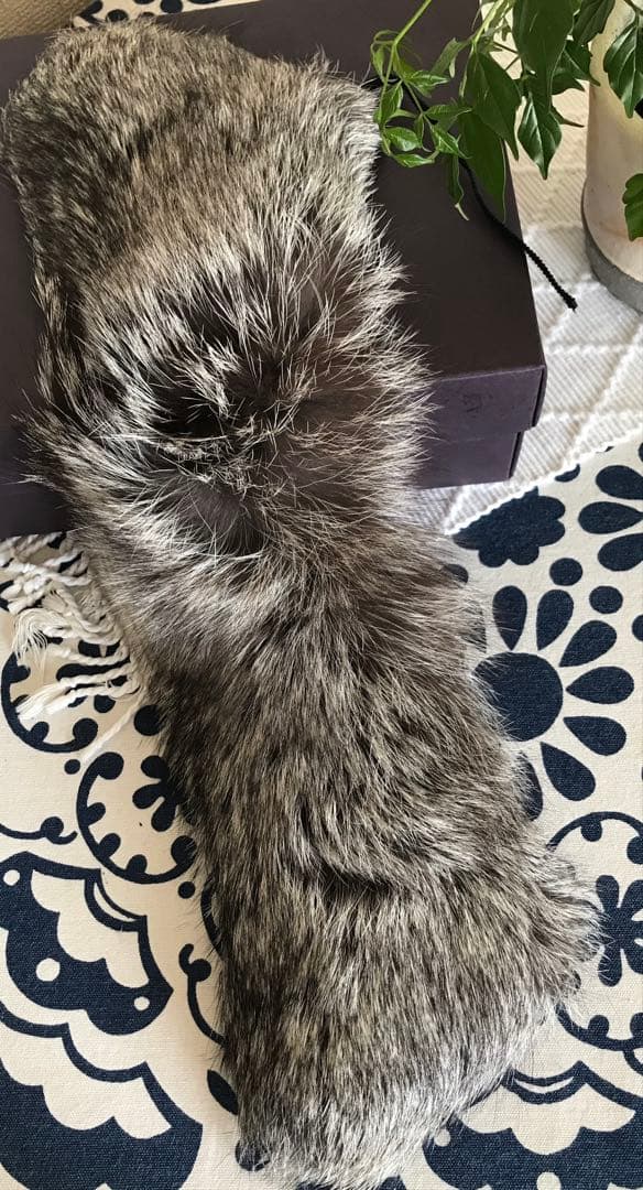 【PRADA】プラダ 付け襟 ショール フォックスファー マフラー 未使用