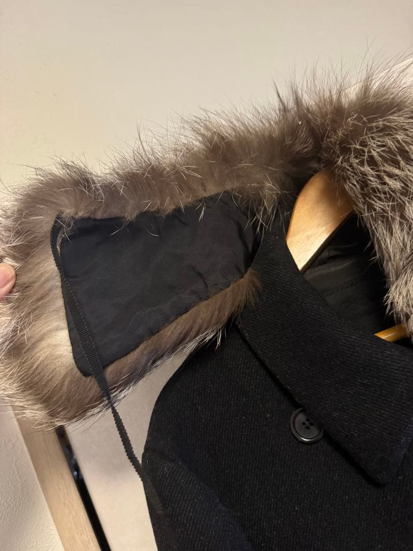 【PRADA】プラダ 付け襟 ショール フォックスファー マフラー 未使用