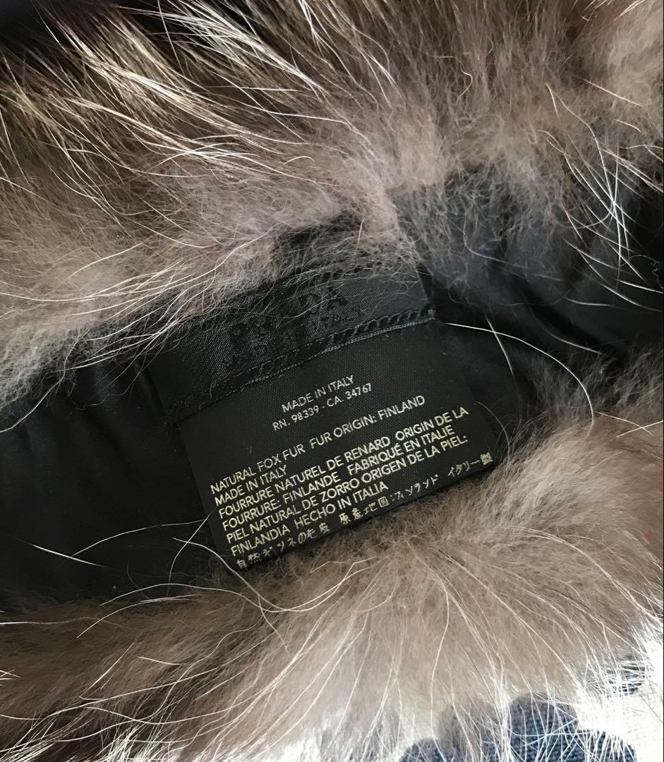 【PRADA】プラダ 付け襟 ショール フォックスファー マフラー 未使用