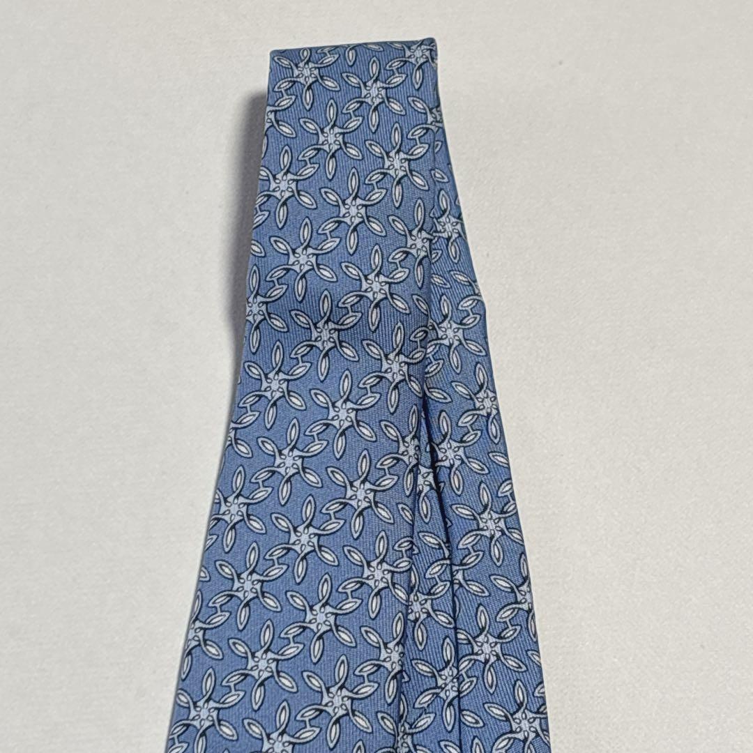 エルメス ネクタイ シルク スノーフレーク 雪 クリスタル 結晶 未使用