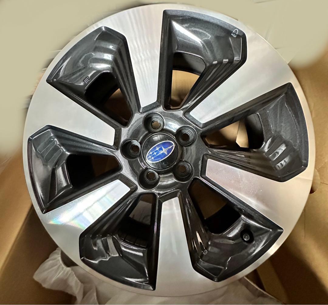 スバル フォレスター SJ系 新車外し 17インチホイールのみ4本 PCD100