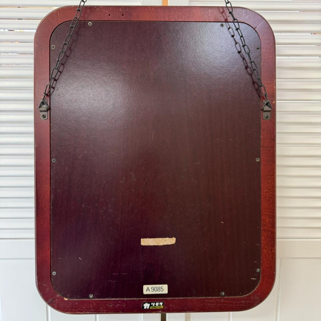 ★karimoku オールドカリモク ウォールミラーA9085 レトロ 壁掛け鏡