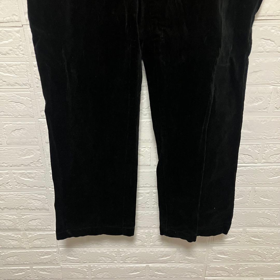 ●G23【US輸入】ラルフローレン コーデュロイパンツ ブラック系 【W38】