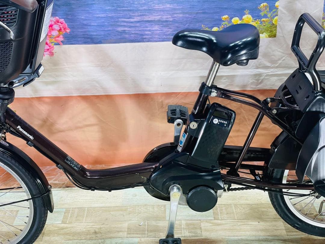 パナソニックギュット⭐️12AH！子供乗せ電動アシスト自転車Y3164