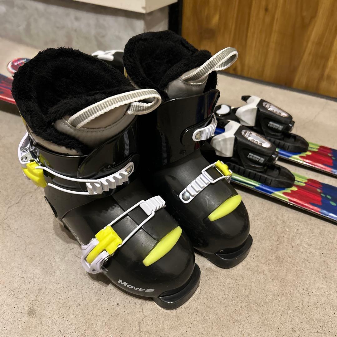 子供　スキーブーツ　スキー板90 95 ビンディングセット　18cmスキーセット