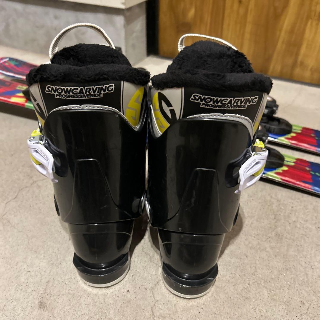 子供　スキーブーツ　スキー板90 95 ビンディングセット　18cmスキーセット