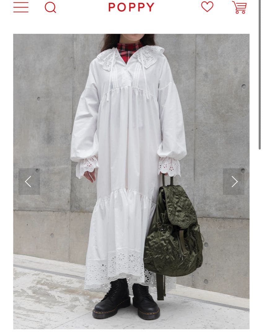 POPPY(ポピー) シースルーチェックタートルトップス