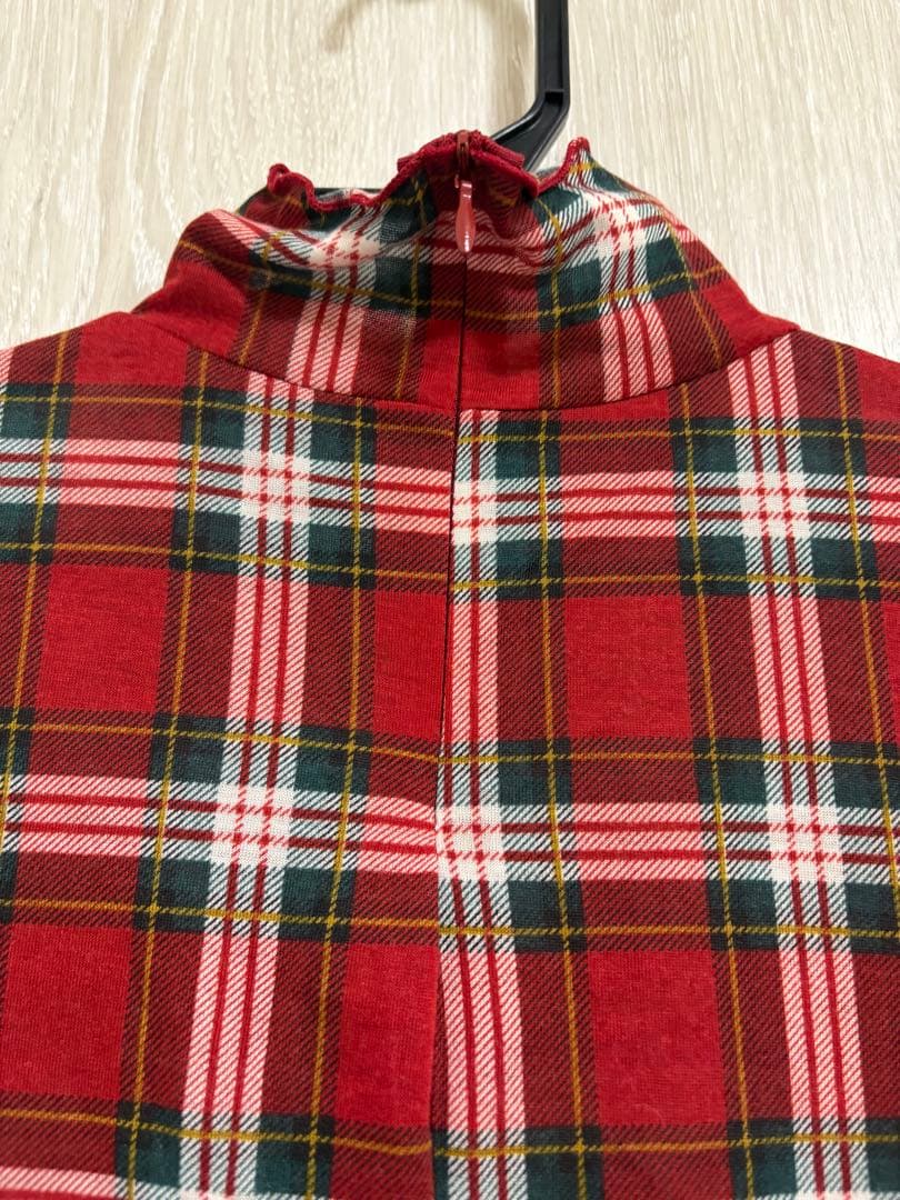 POPPY(ポピー) シースルーチェックタートルトップス