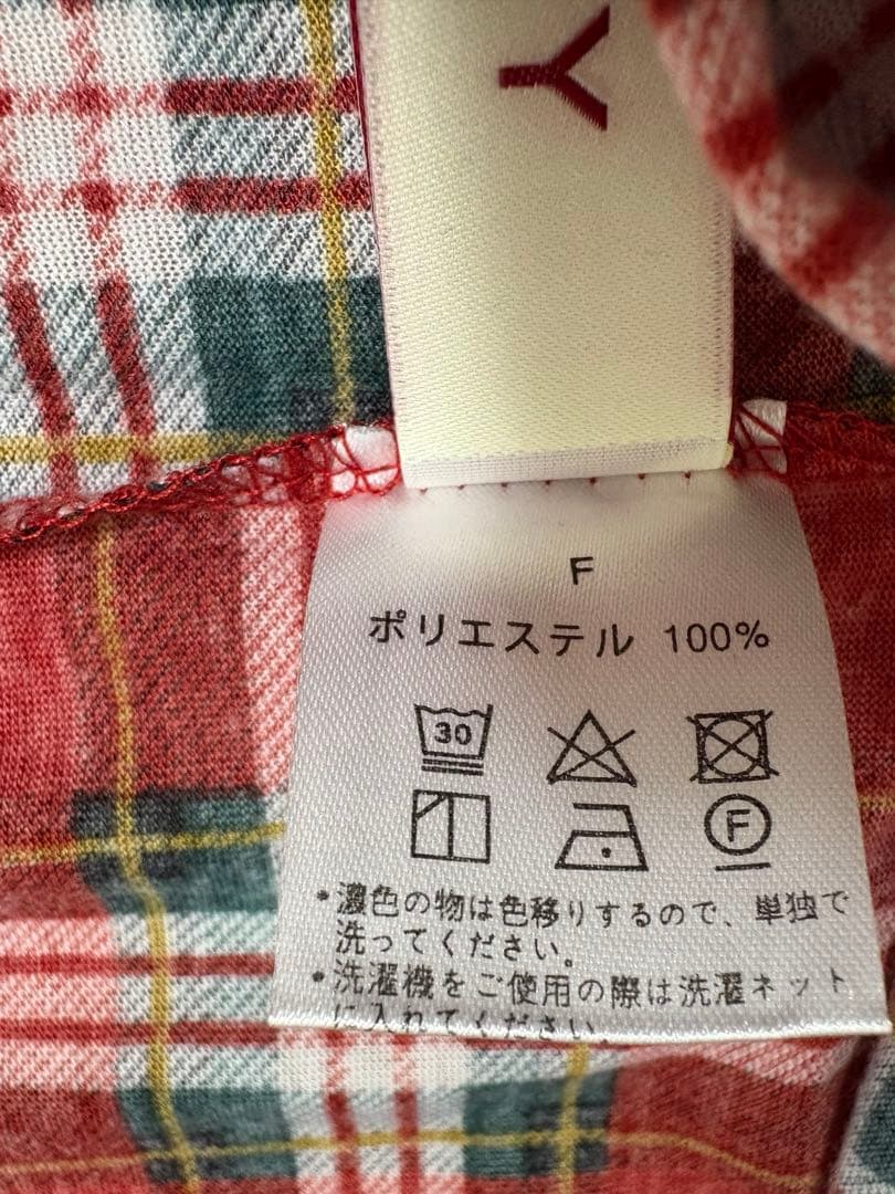 POPPY(ポピー) シースルーチェックタートルトップス