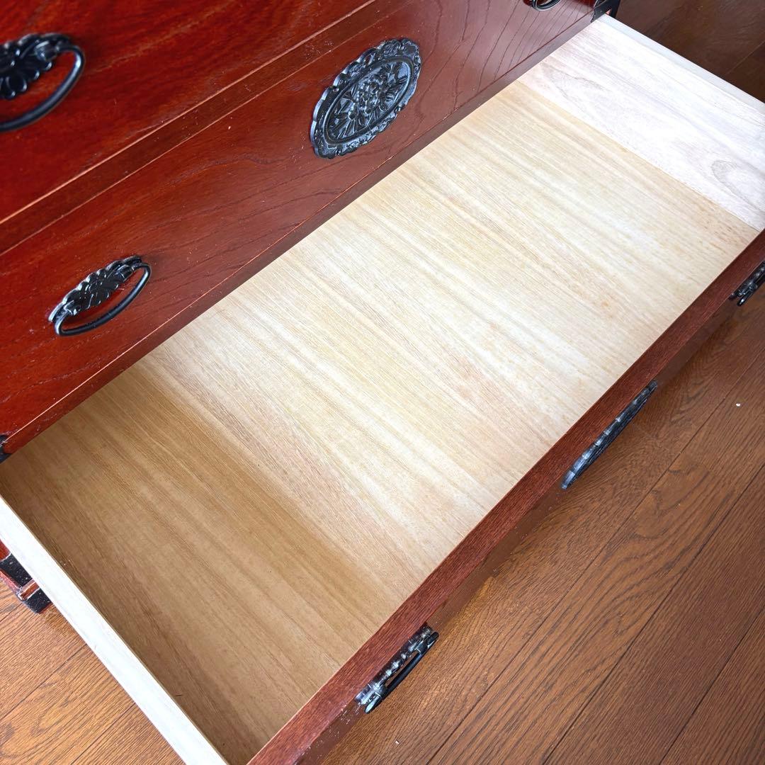 【希少】福島民芸 民芸家具　箪笥　和箪笥　整理タンス　アンティーク　けやき