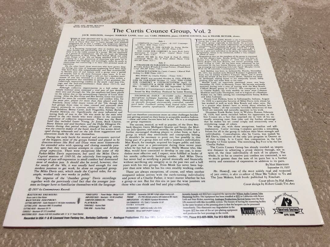 アナプロ Curtis Counce You Get More Bounce