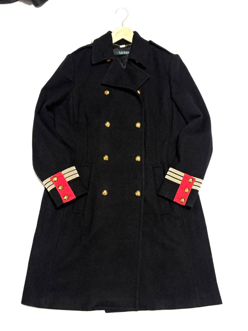 Ralph Lauren ✨金ボタン オフィサー ナポレオンコート　12　L
