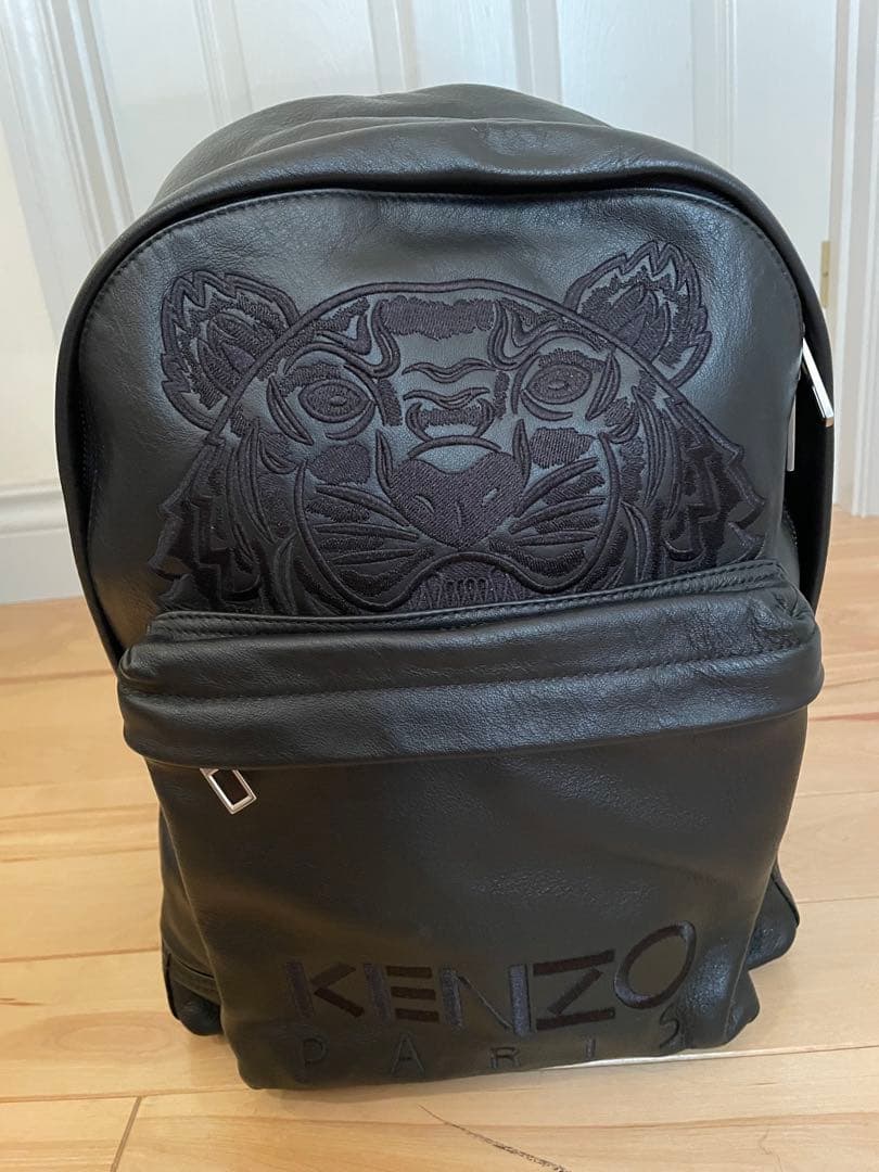 KENZO ケンゾー 本革 レザー リュック バックパック タイガー刺繍