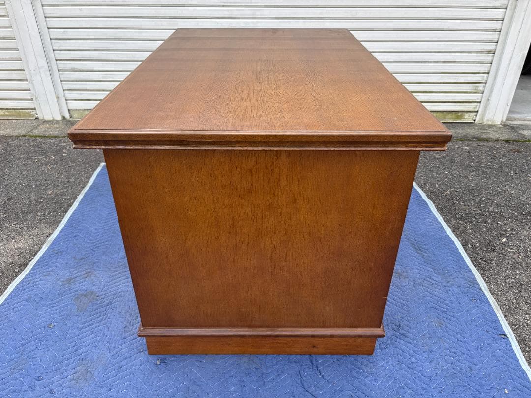 カリモク★デスク★片袖机★書斎机★アンティーク調★KARIMOKU