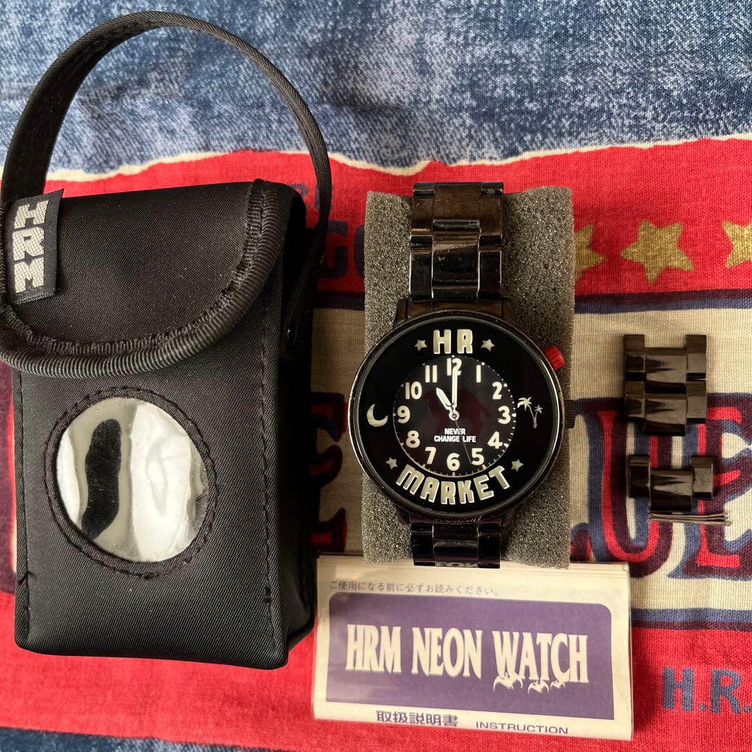 ハリウッドランチマーケットネオンウォッチ付属品全て有 ネオン発光無し