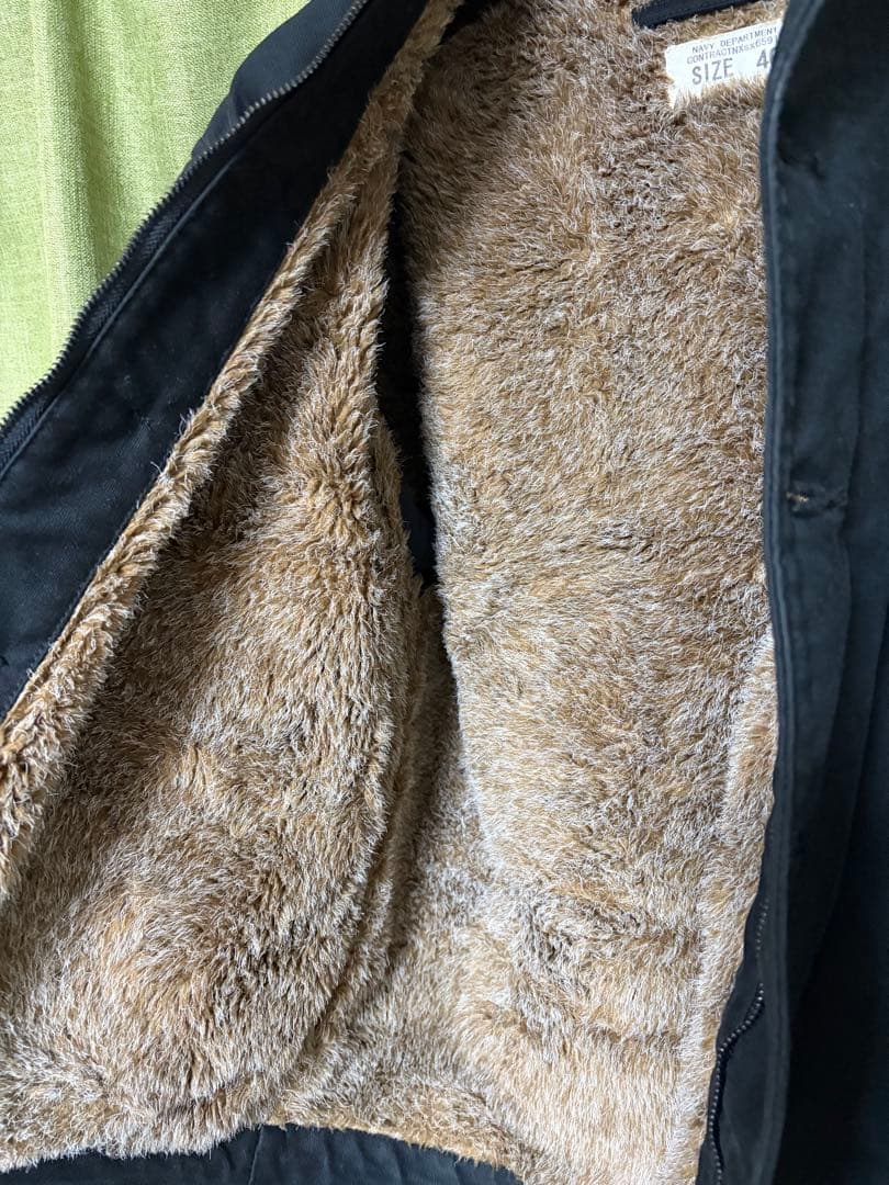 HOUSTON ヒューストン N-1 デッキジャケット 40 ブラック