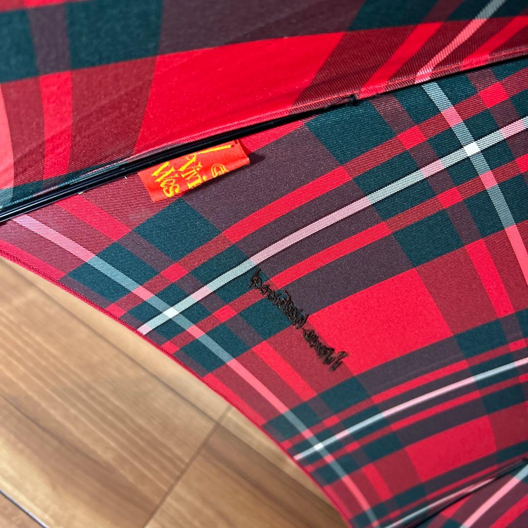 VivienneWestwood ヴィヴィアンウエストウッド　 傘　赤　チェック