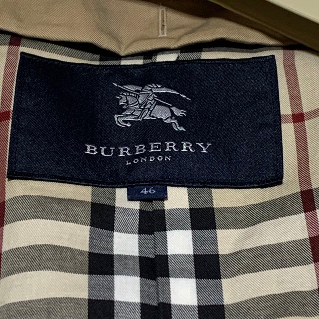 美品　バーバリーロンドン　トレンチコート　ベルト　ノバチェック　ハニーベージュ