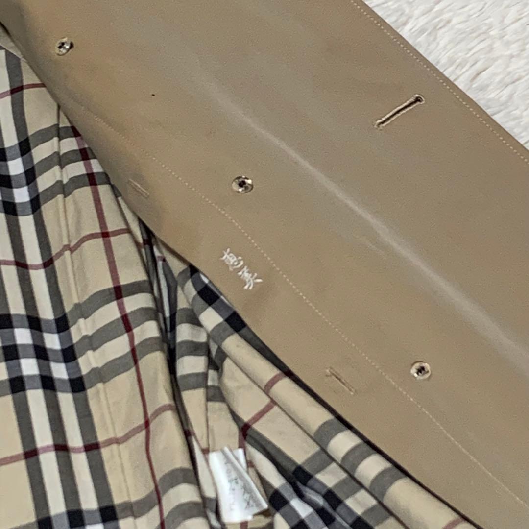 美品　バーバリーロンドン　トレンチコート　ベルト　ノバチェック　ハニーベージュ