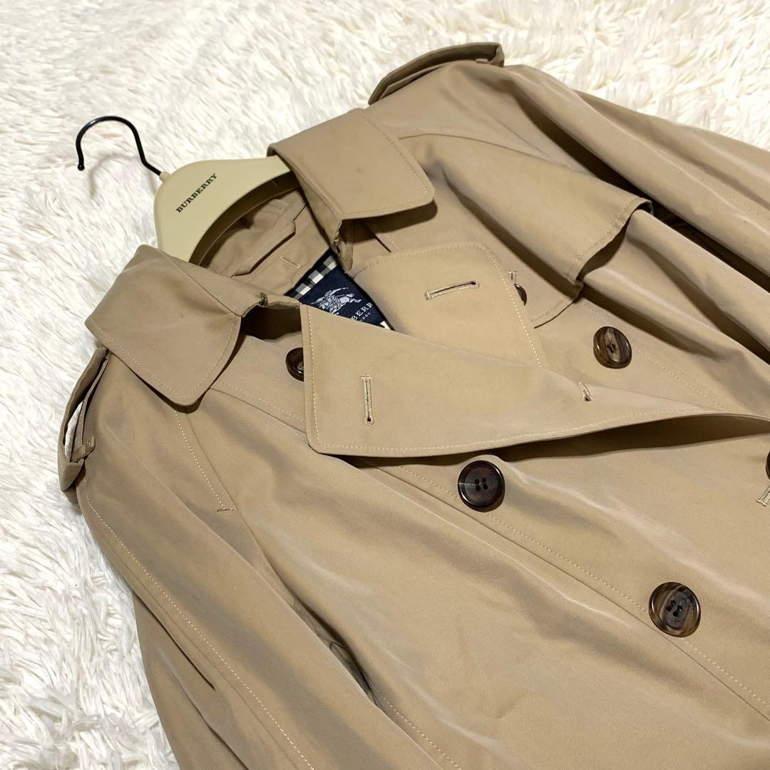 美品　バーバリーロンドン　トレンチコート　ベルト　ノバチェック　ハニーベージュ