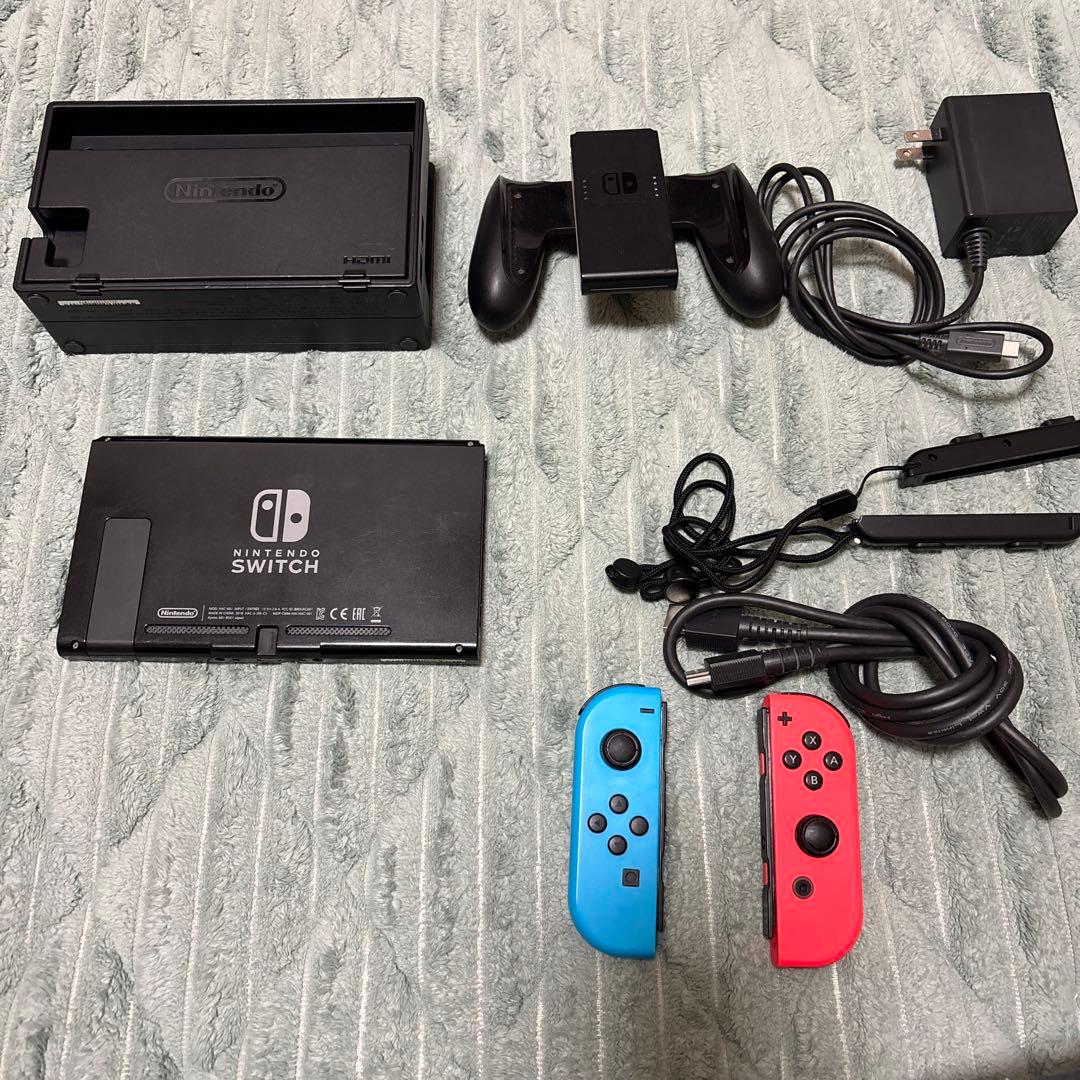 【ケースおまけ付】Nintendo Switch 本体フルセット 付属品完備