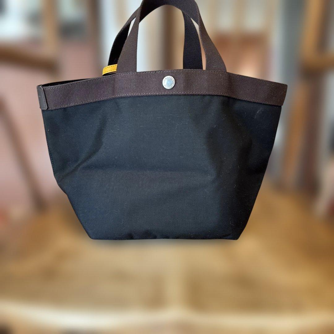 エルベシャプリエ　舟型トート　707Ｃ　ブラック