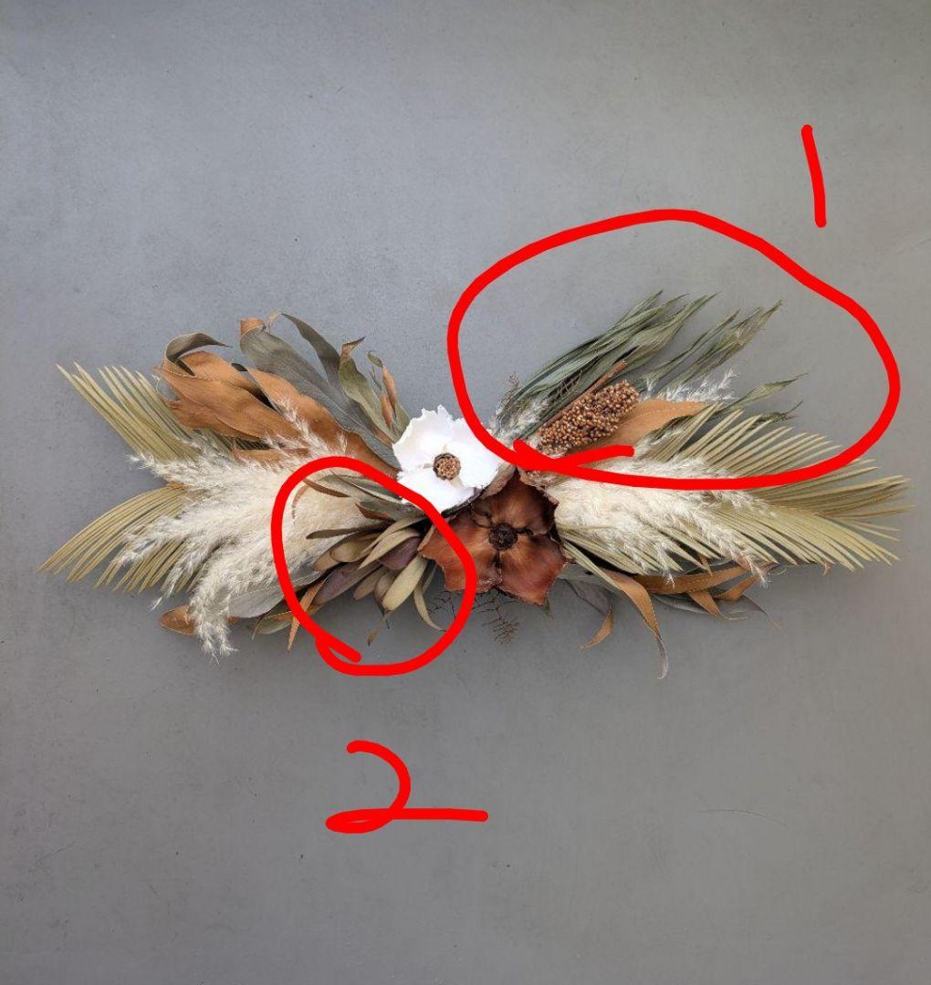 みゃこ☆ドライスワッグ 横長スワッグ 大きいスワッグ