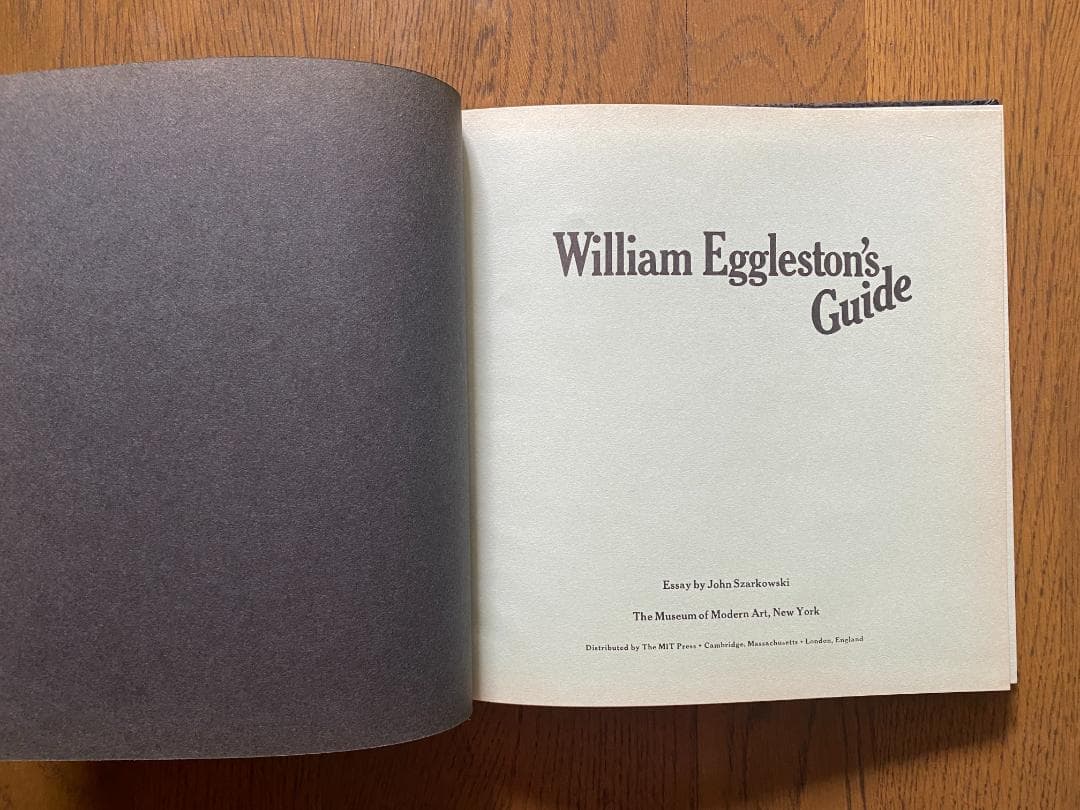 ウィリアム・エグルストン Eggleston's guide 1976年初版