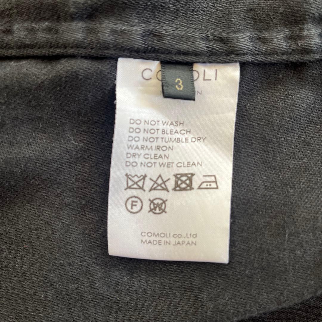 comoli 18ss リネン起毛スタンドカラージャケット　サイズ3