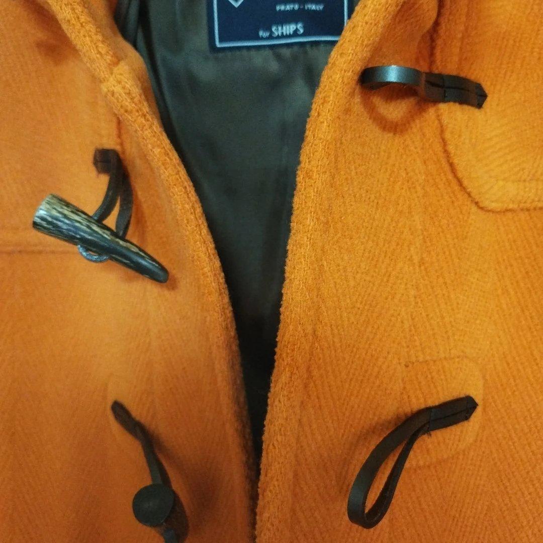 美品　SHIPS ダッフルコート イタリア　S　ヘリーンボン