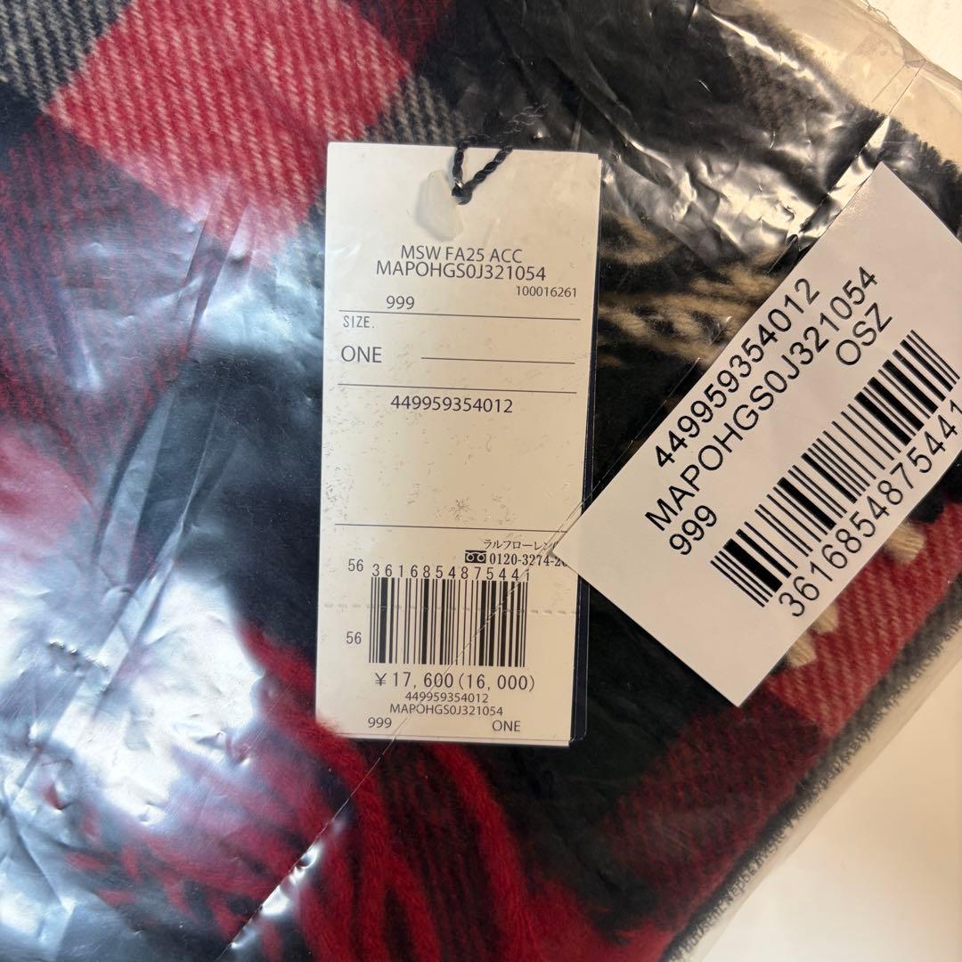 【新品未使用未開封】ラルフローレン マフラー チェック柄