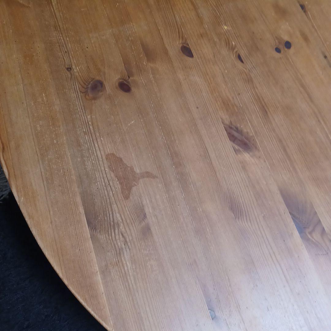 専用 木製楕円形座卓 1200x800x350mm