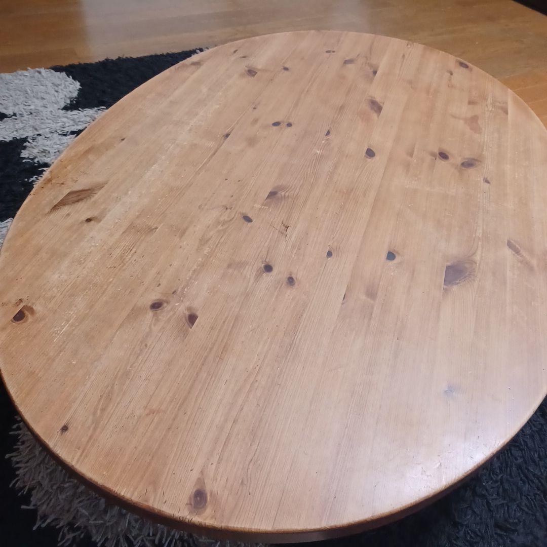 専用 木製楕円形座卓 1200x800x350mm