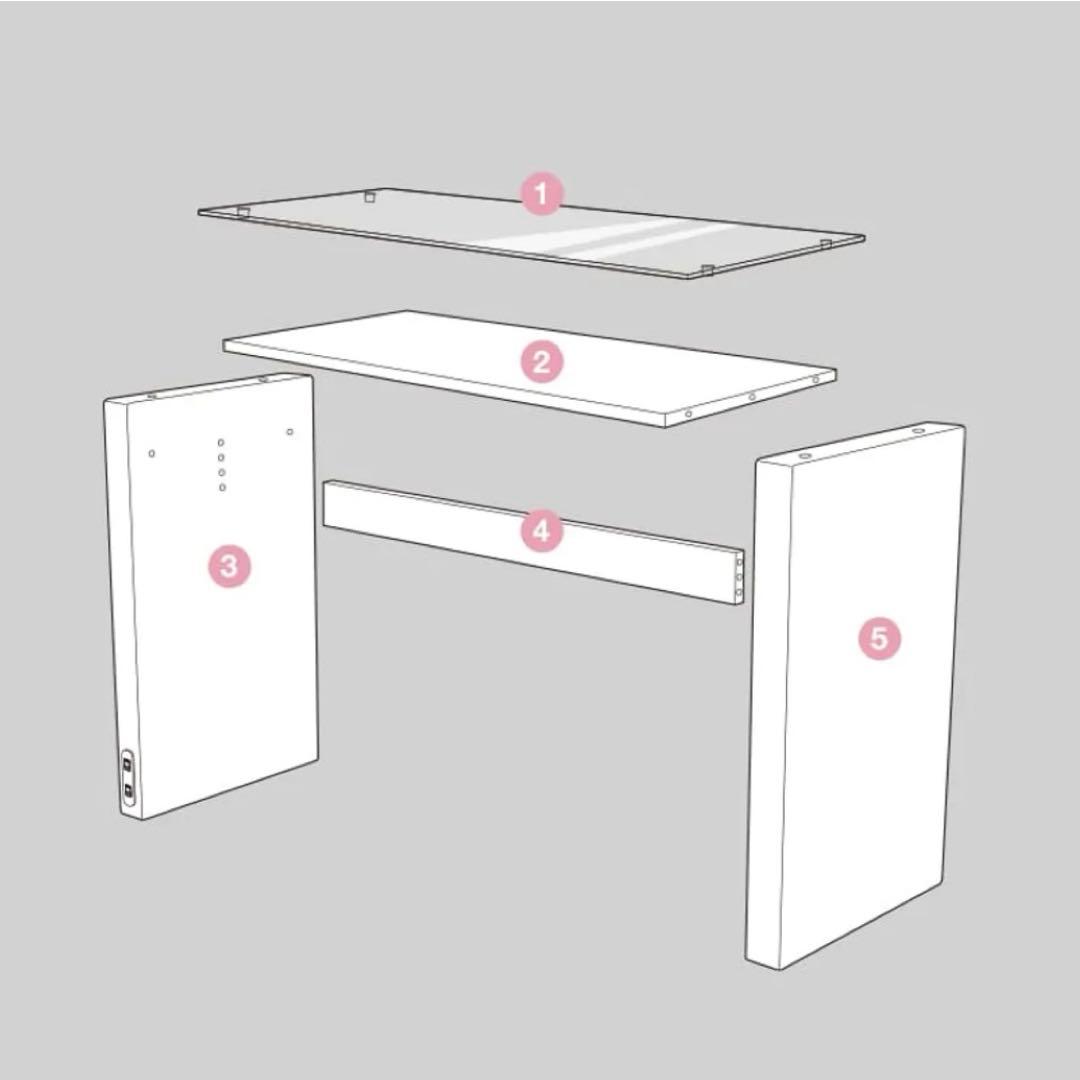 【送料込み】 LOWYA ネイルデスク