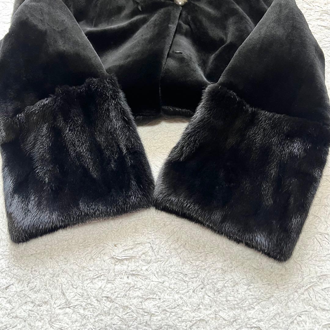 近年モデル コペンハーゲン ミンクファー シェアードコート フード付 軽量 毛皮