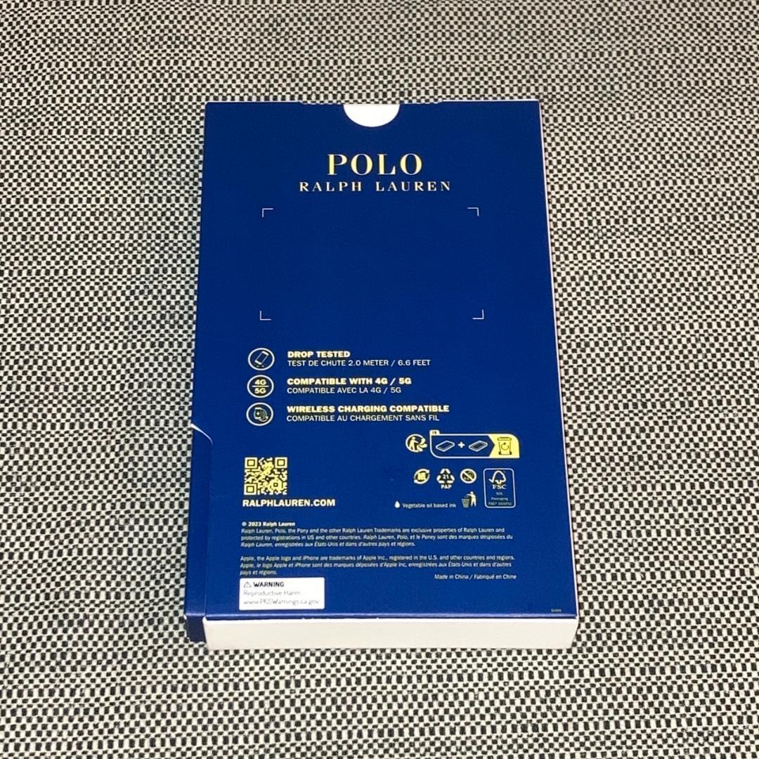 【新品未使用】希少 ポロベアバイラルフローレン iPhone15ケース　本革◎