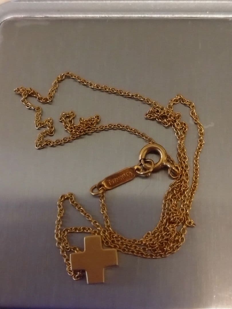 Ｋ１８ クロスネックレス 3.55g