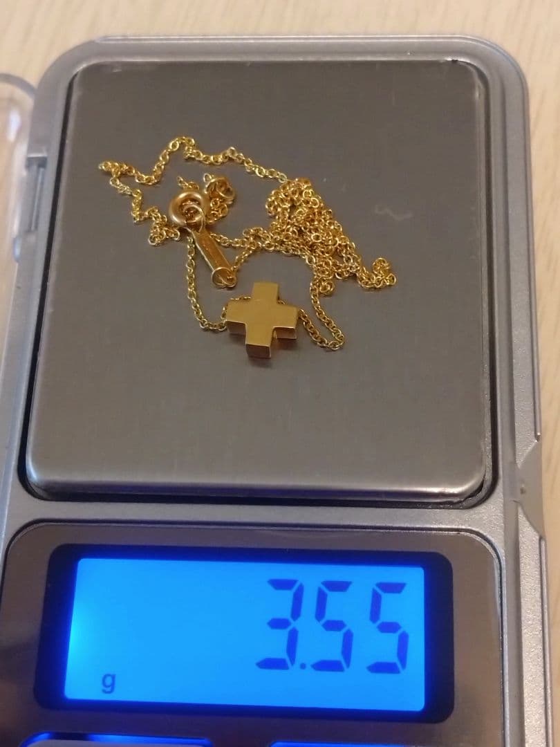 Ｋ１８ クロスネックレス 3.55g