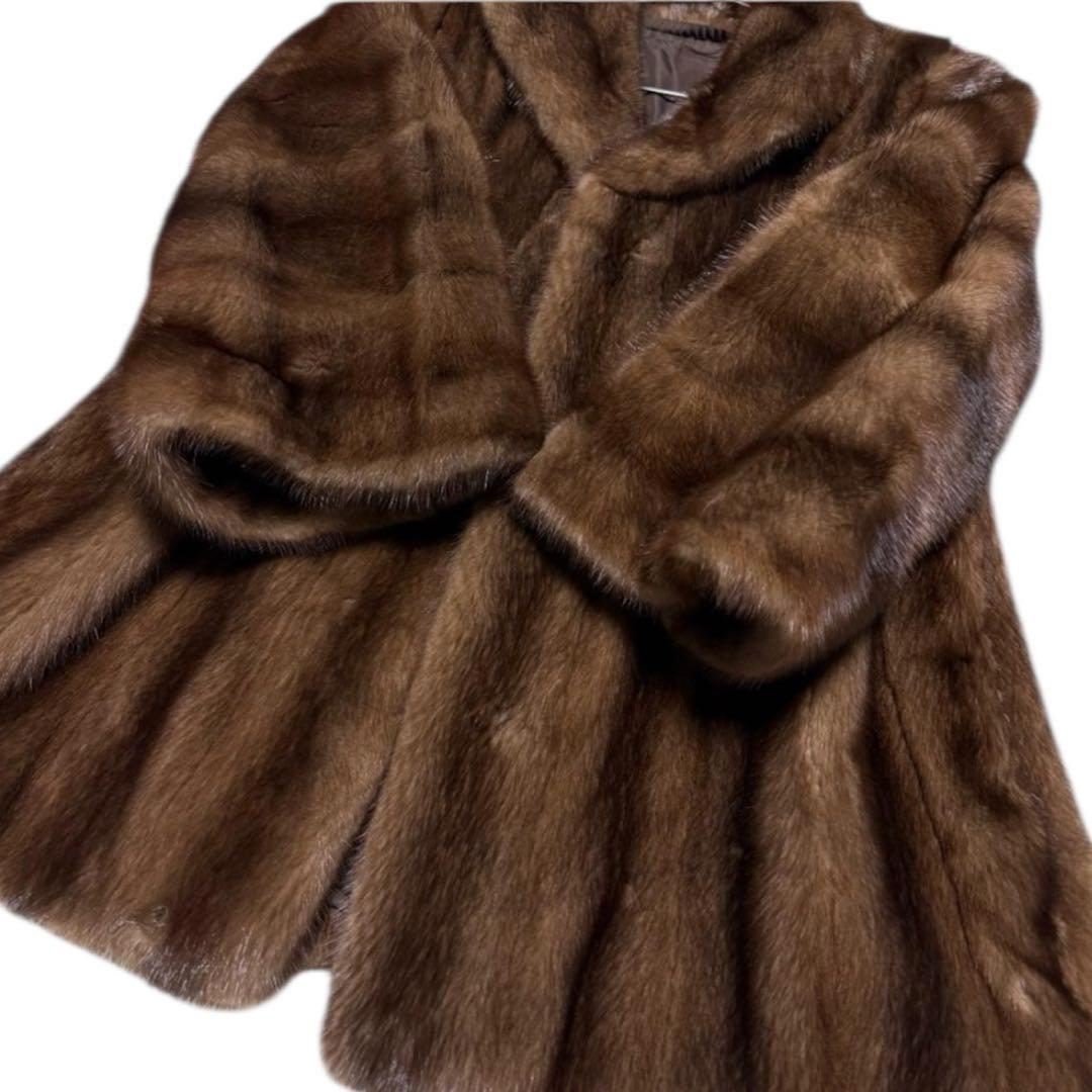 SAGAMINK サガミンク 近代デザイン デミバフミンク ファーコート