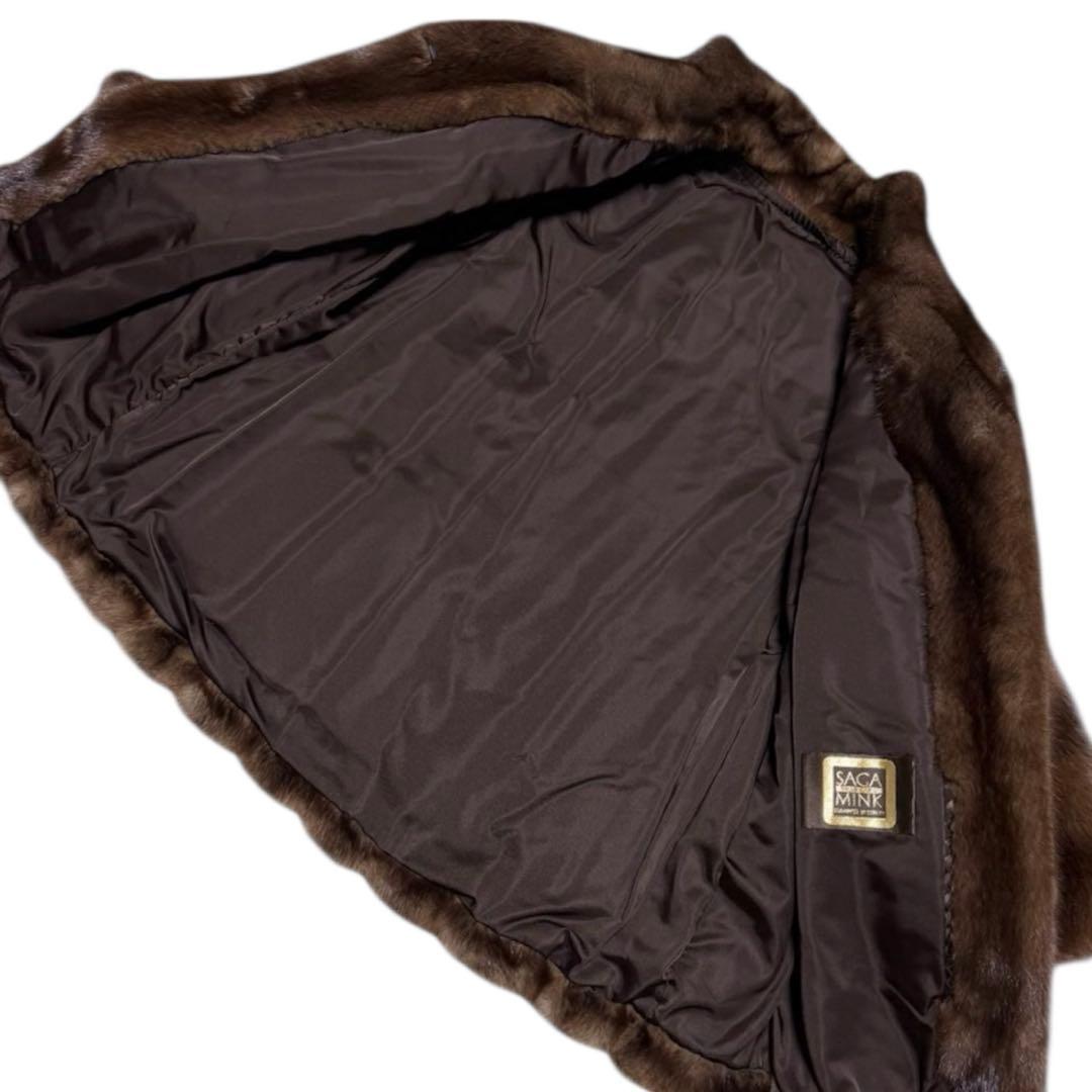 SAGAMINK サガミンク 近代デザイン デミバフミンク ファーコート