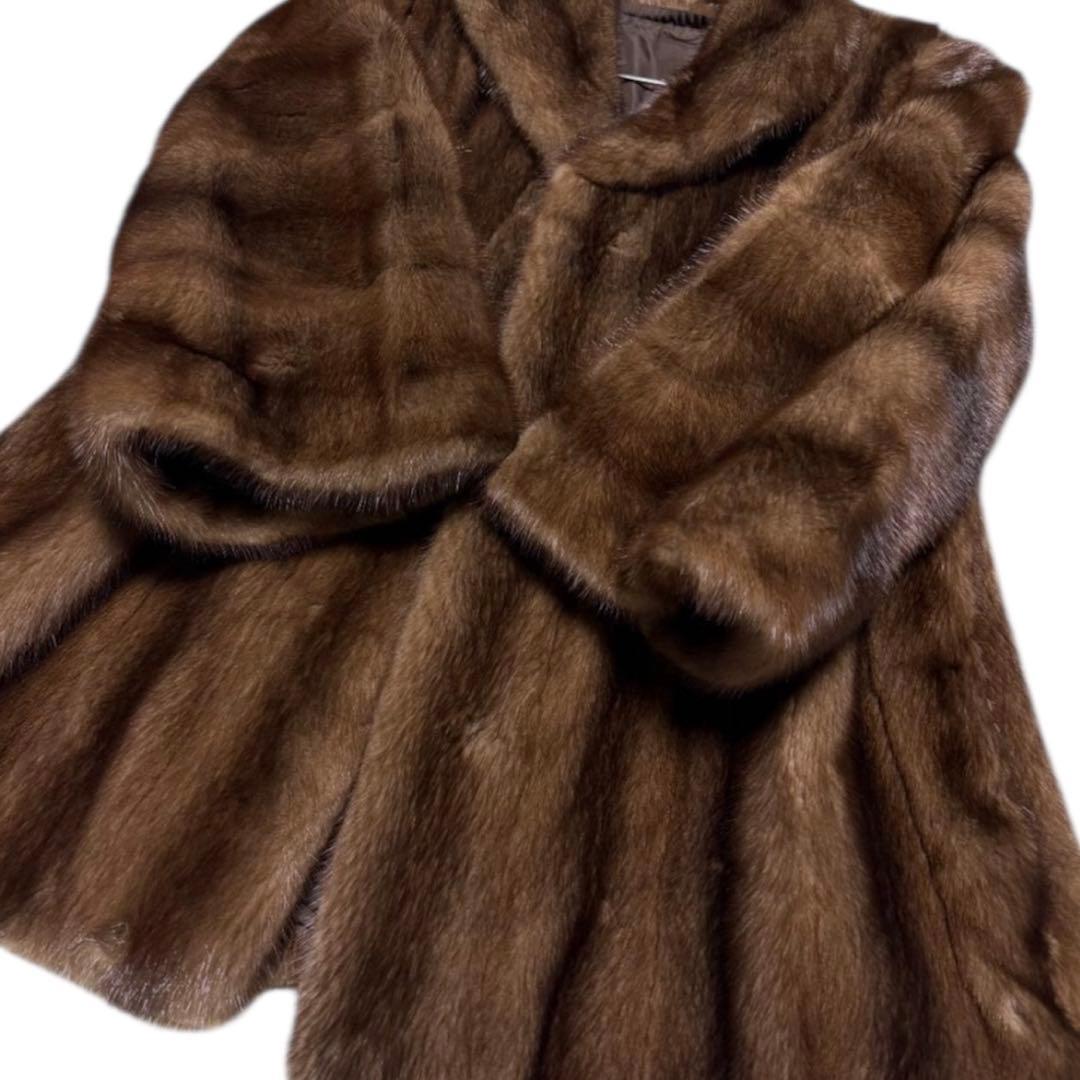 SAGAMINK サガミンク 近代デザイン デミバフミンク ファーコート