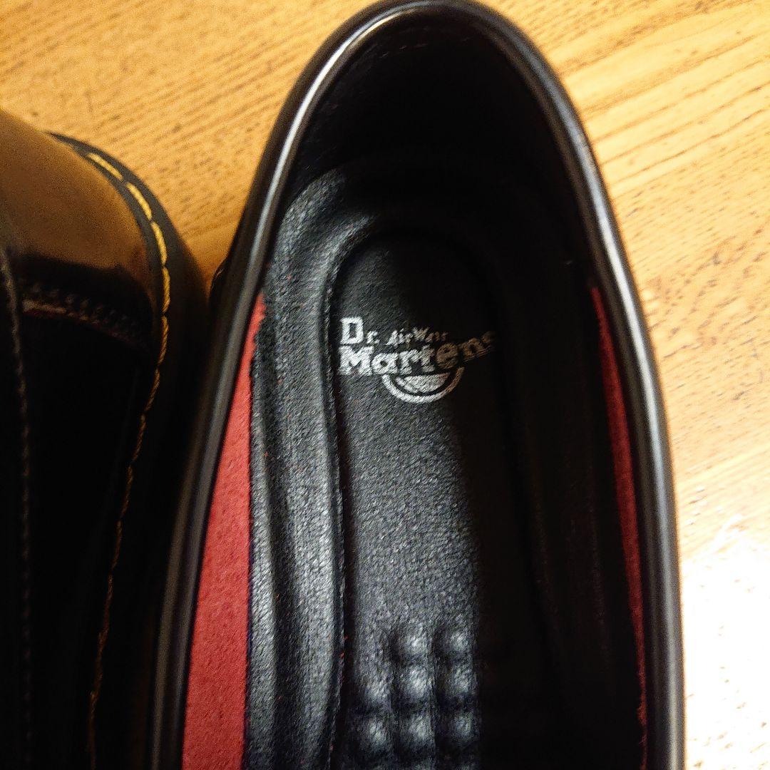 タッセル付きレザーローファー 黒/赤