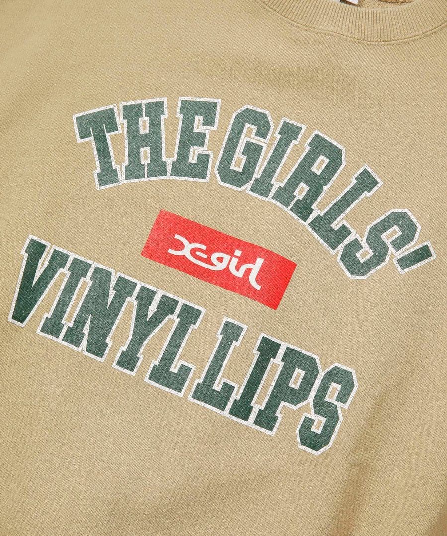 【新品】エックスガール ロゴ入りスウェット トレーナー チャコール