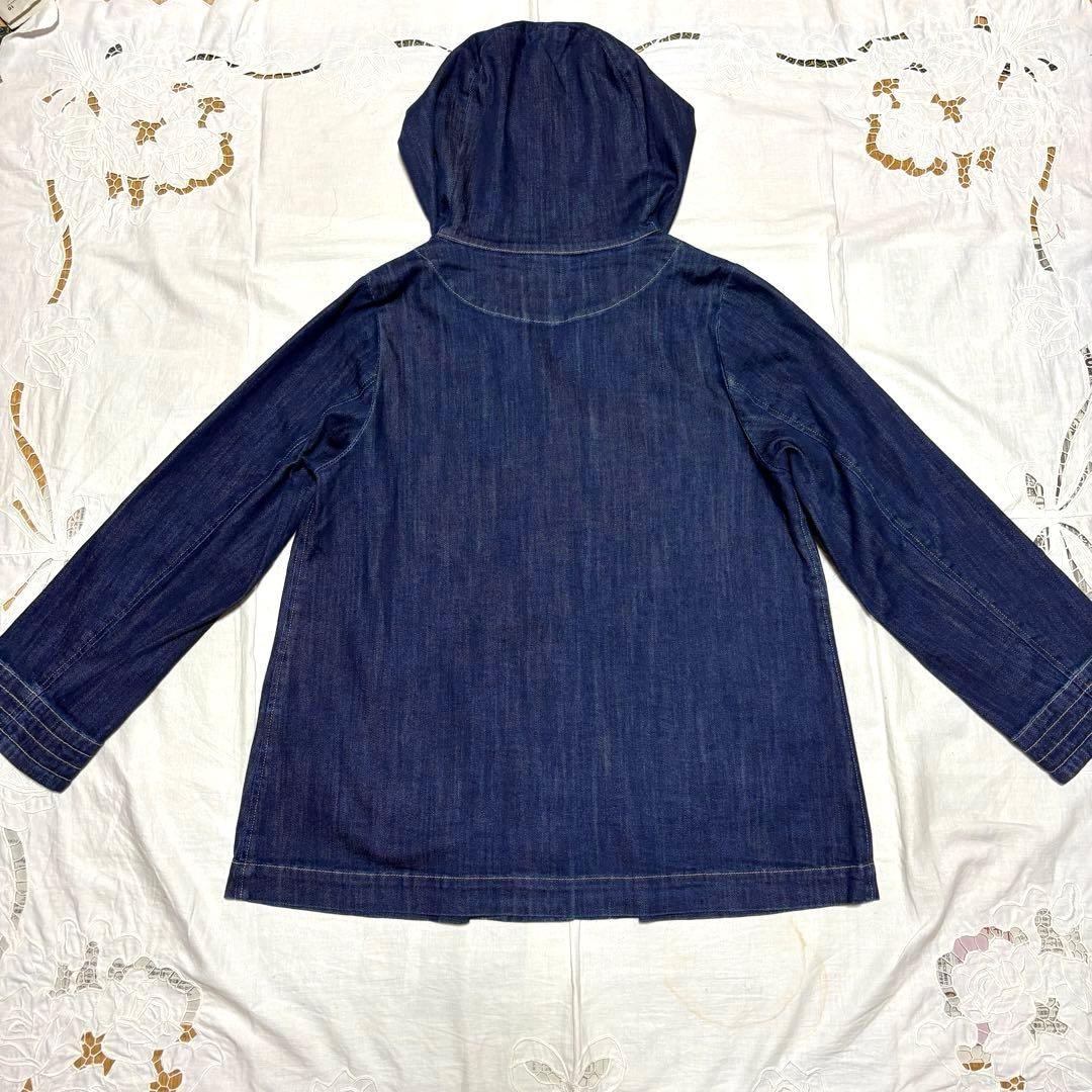 【ひとみ】コットンハウスアヤ　デニムジャケット　フード付き　インディゴ
