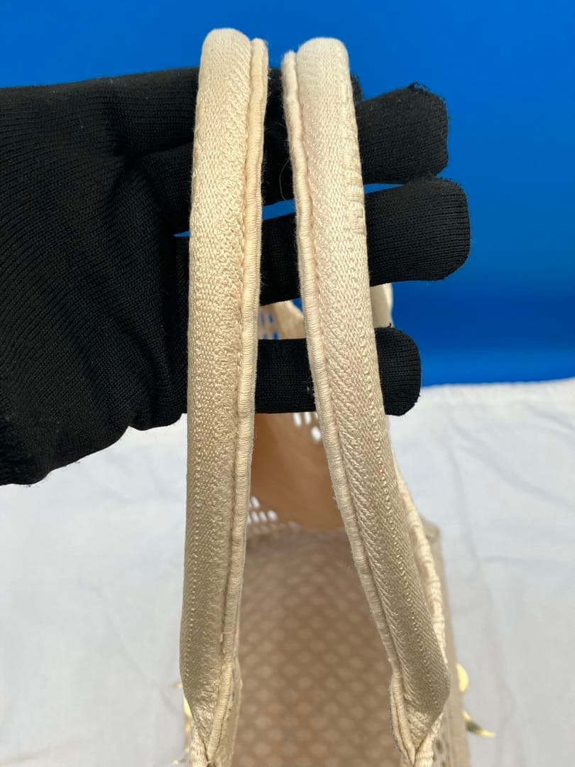 クリスチャン ディオール ブックトート ミディアムメッシュ アイボリー