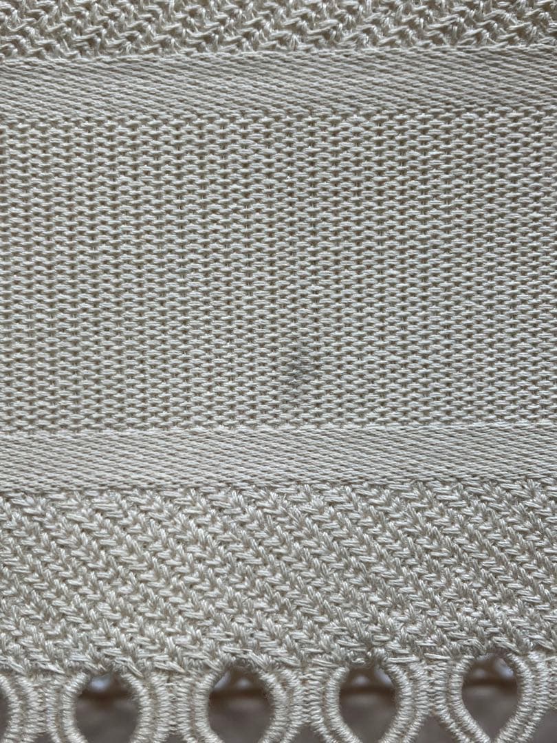 クリスチャン ディオール ブックトート ミディアムメッシュ アイボリー