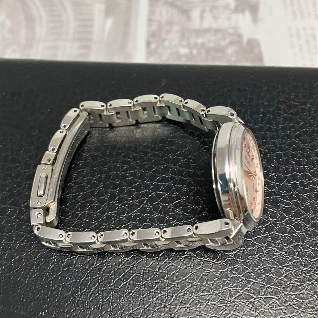 ◆良品◆ ルキア チタン レディダイヤ ソーラー 電波 セイコー レディース